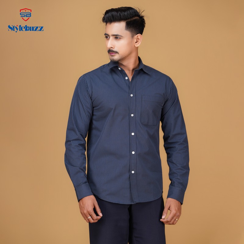 01, Men's Casual Long Sleeve Shirt For Men's