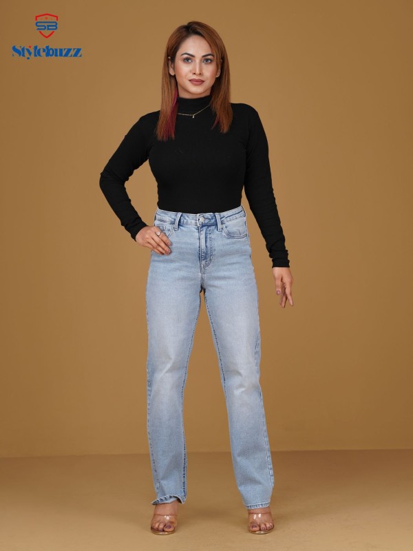Denim Baggy Pants For Women's  l-06