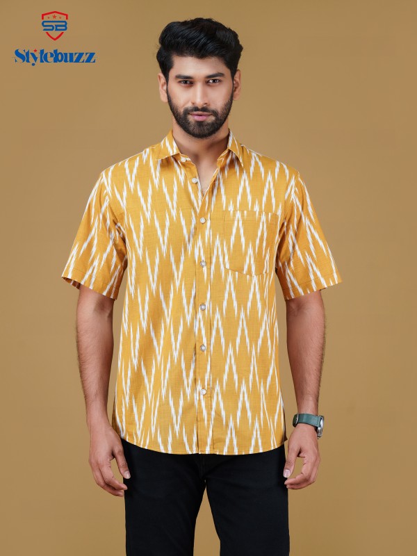 0012, Men's Casual Half Sleeve Shirt