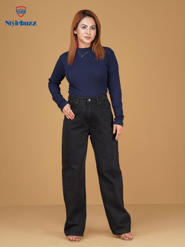 Denim Baggy Pants For Women's  l-03