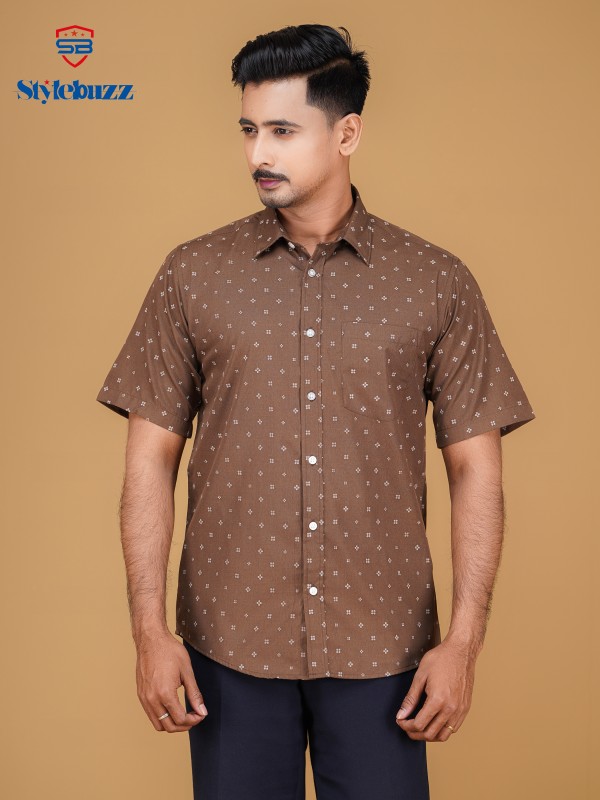 008, Men's Casual Half Sleeve Shirt